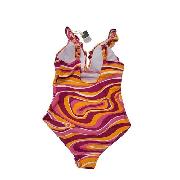 Serra Ladies Premium Swimsuit Swirl Print - Picture 3 of 12